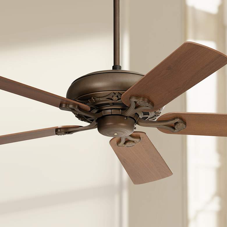 Image 2 52 inch Casa Vieja&#174; Trilogy Bronze Finish Pull Chain Ceiling Fan