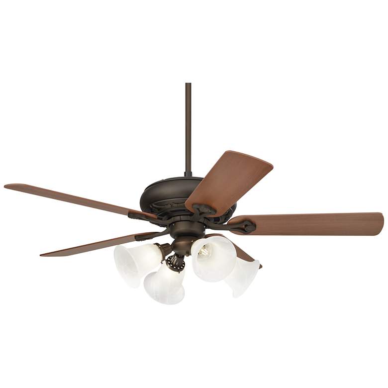 Image 2 52 inch Casa Vieja Trilogy Oil-Rubbed Bronze LED Pull Chain Ceiling Fan