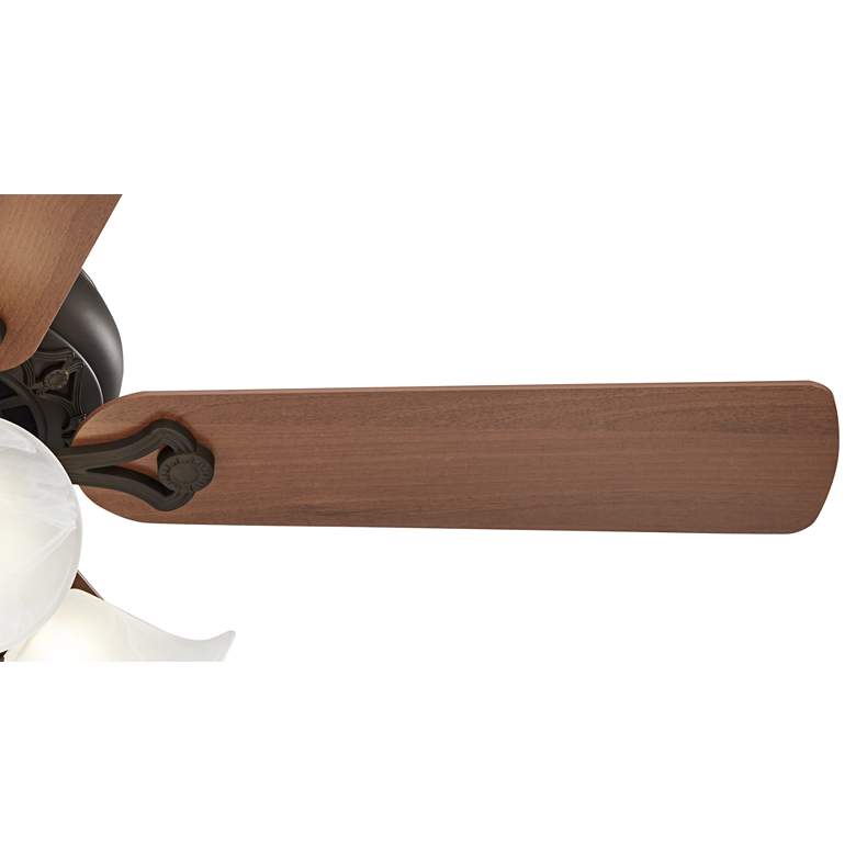 Image 4 52 inch Casa Vieja Trilogy Oil-Rubbed Bronze LED Pull Chain Ceiling Fan more views