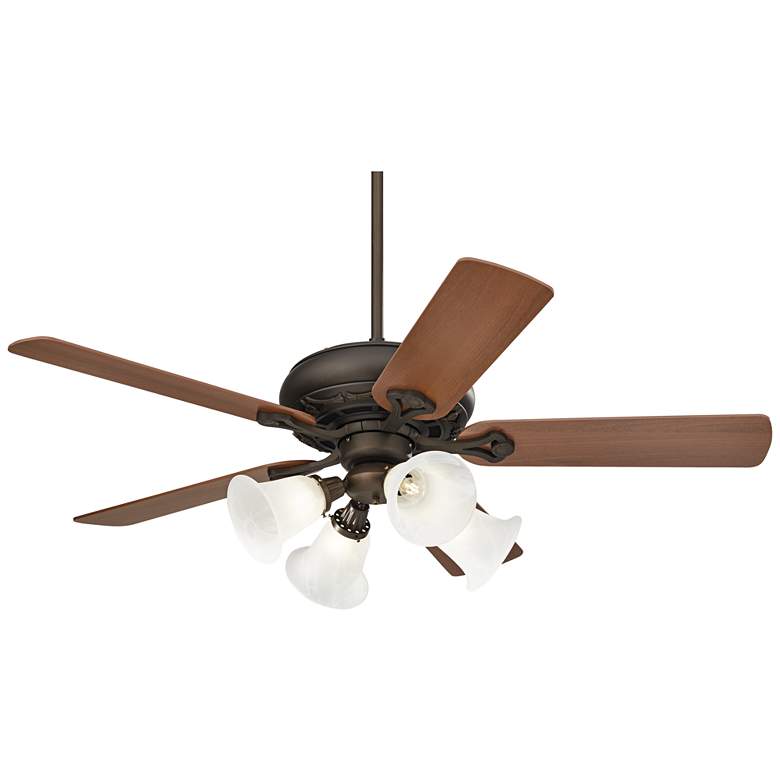 Image 5 52 inch Casa Vieja Trilogy Oil-Rubbed Bronze LED Pull Chain Ceiling Fan more views