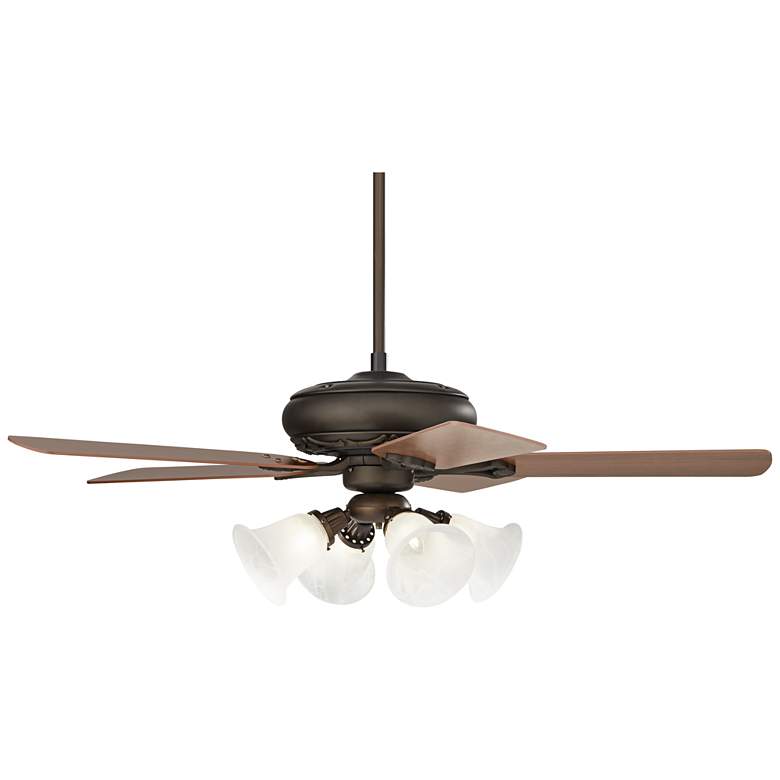 Image 6 52 inch Casa Vieja Trilogy Oil-Rubbed Bronze LED Pull Chain Ceiling Fan more views