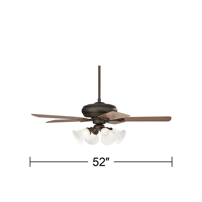 Image 7 52 inch Casa Vieja Trilogy Oil-Rubbed Bronze LED Pull Chain Ceiling Fan more views