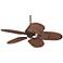 52" Casa Vieja Tropical Rattan Wet Rated Ceiling Fan with Pull Chain