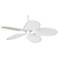 52" Casa Vieja Tropical White Finish Wet Rated Fan with Pull Chain