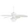 52" Casa Vieja® Tropical White Outdoor LED Ceiling Fan