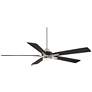 52" Casa Vieja Vegas Nights Brushed Nickel LED Ceiling Fan with Remote