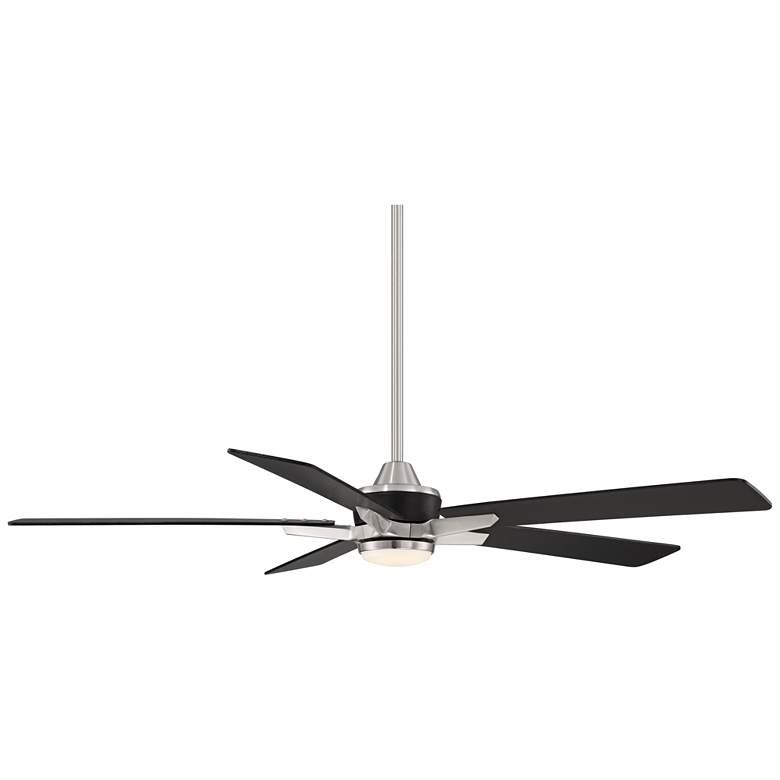 Image 5 52" Casa Vieja Vegas Nights Brushed Nickel LED Ceiling Fan with Remote more views