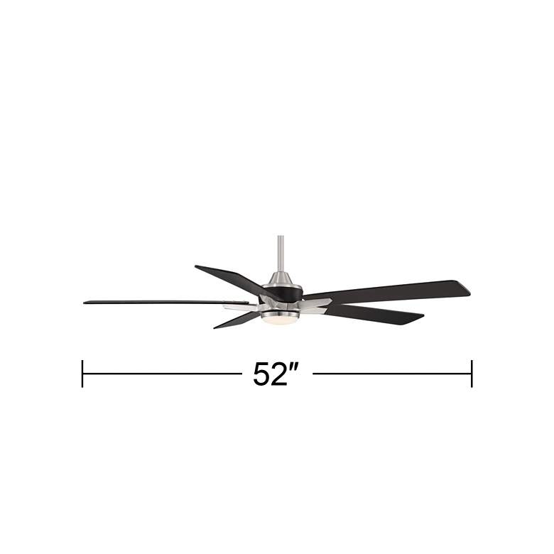 Image 7 52 inch Casa Vieja Vegas Nights Brushed Nickel LED Ceiling Fan with Remote more views