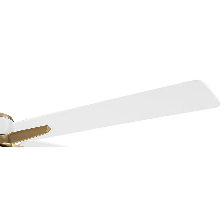 Image 5 52" Casa Vieja Vegas Nights Soft Brass White LED Remote Ceiling Fan more views