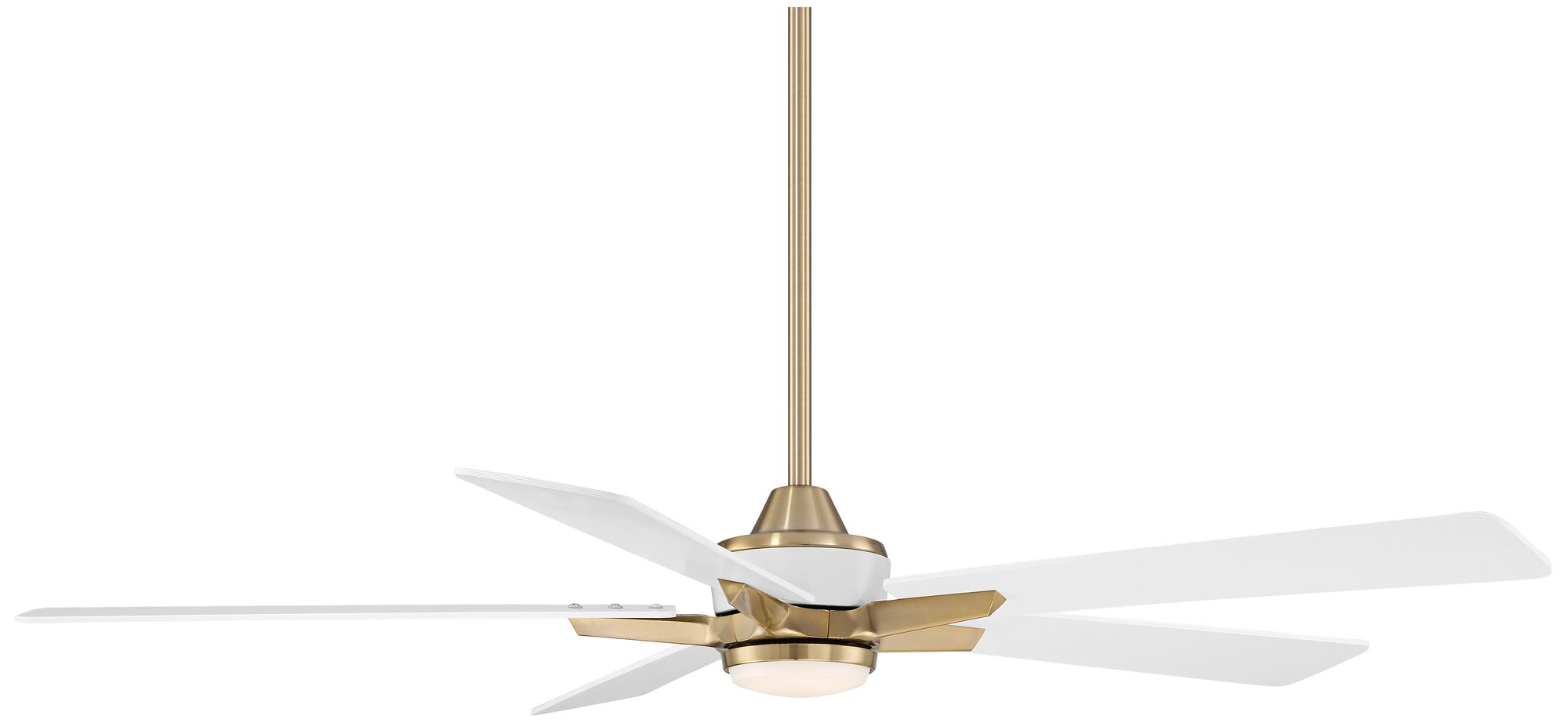 Image 5 52" Casa Vieja Vegas Nights Soft Brass White LED Smart Ceiling Fan more views