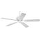 52" Casa Vieja® White Outdoor Ceiling Fan with Pull Chain