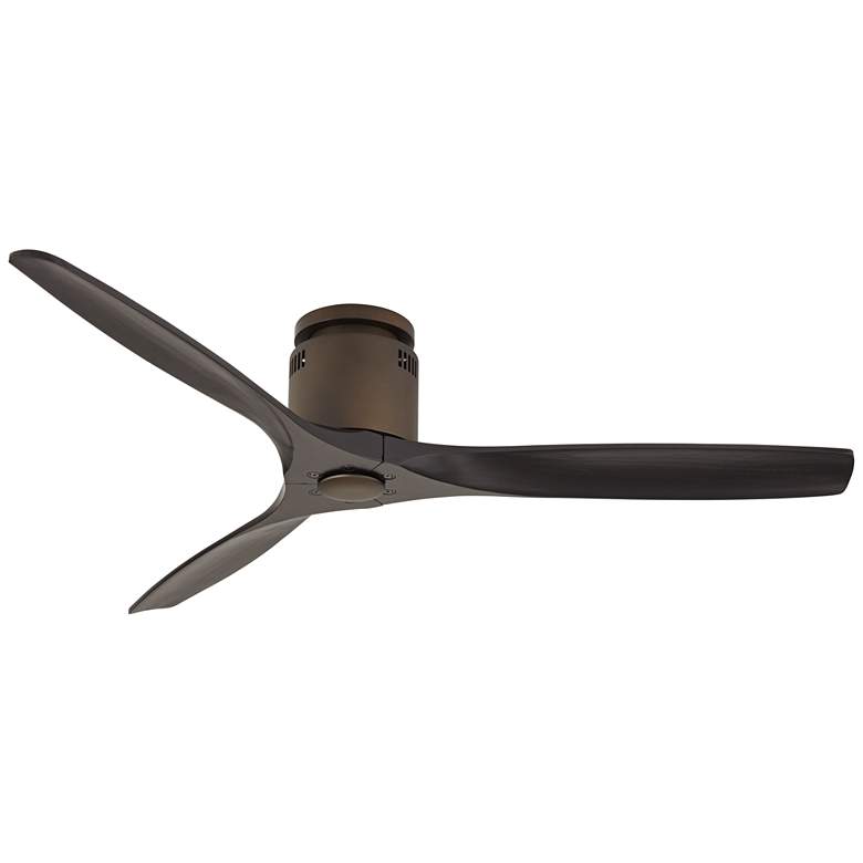 Image 2 52" Casa Vieja Windspun Bronze Black DC Hugger Ceiling Fan with Remote