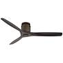 2_52" Casa Vieja Windspun Bronze Black DC Hugger Ceiling Fan with Remote