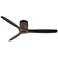 52" Casa Vieja Windspun Bronze Black DC Hugger Ceiling Fan with Remote