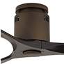 3_52" Casa Vieja Windspun Bronze Black DC Hugger Ceiling Fan with Remote more views