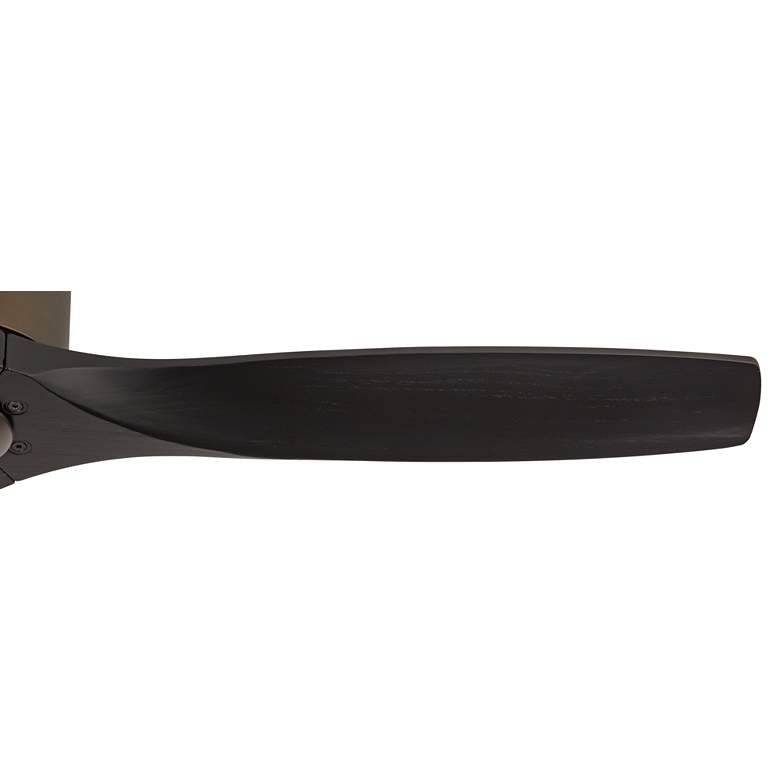 Image 4 52" Casa Vieja Windspun Bronze Black DC Hugger Ceiling Fan with Remote more views
