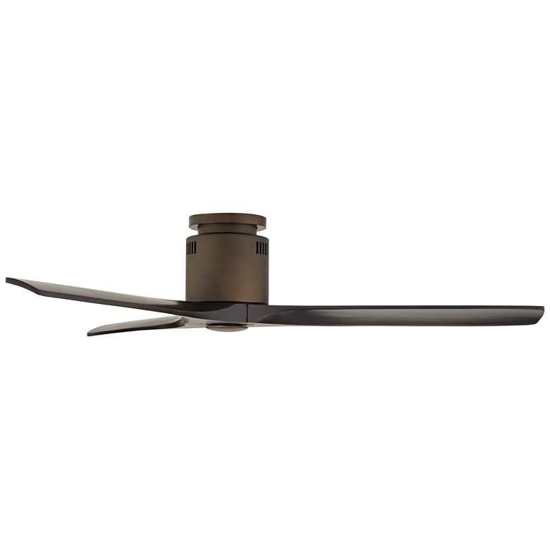 Image 7 52" Casa Vieja Windspun Bronze Black DC Hugger Ceiling Fan with Remote more views