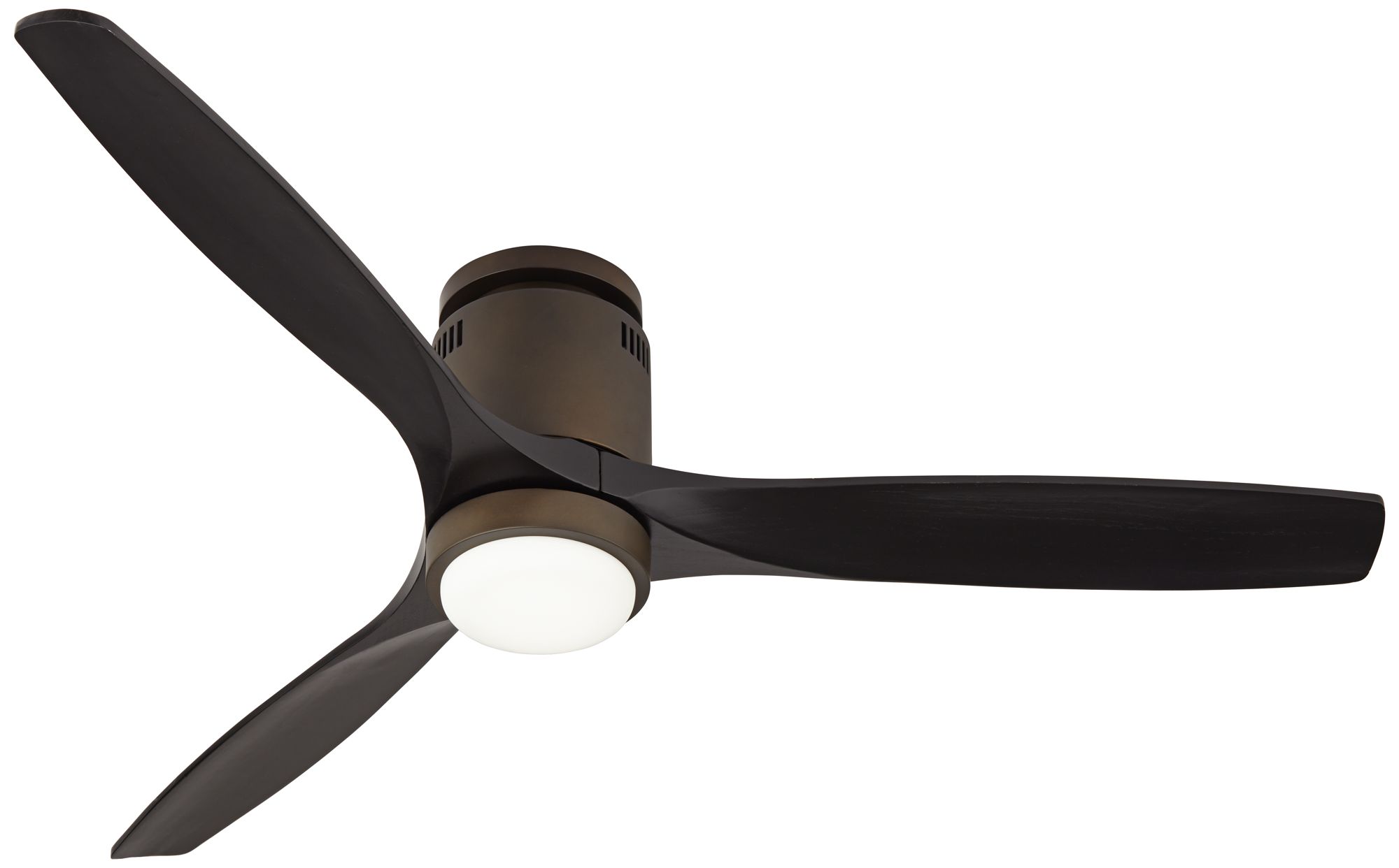 52" Casa Vieja Windspun Bronze Black LED Hugger Fan with Remote