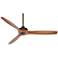 52" Casa Vieja Windspun Bronze-Walnut Rustic Ceiling Fan with Remote