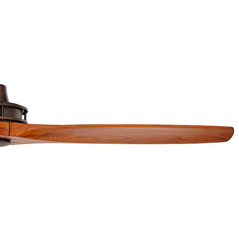 Image 4 52" Casa Vieja Windspun Bronze-Walnut Rustic Ceiling Fan with Remote more views