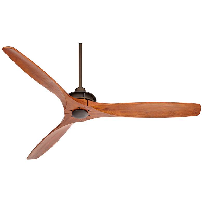 Image 7 52" Casa Vieja Windspun Bronze-Walnut Rustic Ceiling Fan with Remote more views
