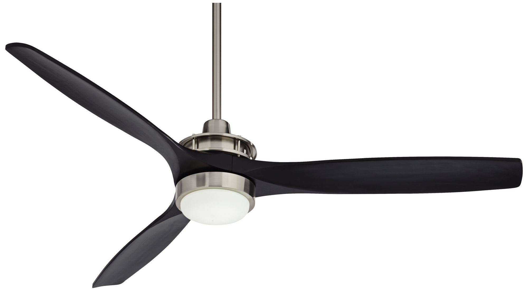 52" Casa Vieja Windspun DC Brushed Nickel LED Ceiling Fan with Remote