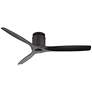 2_52" Casa Vieja Windspun Matte Black DC Hugger Ceiling Fan with Remote