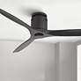 1_52" Casa Vieja Windspun Matte Black DC Hugger Ceiling Fan with Remote