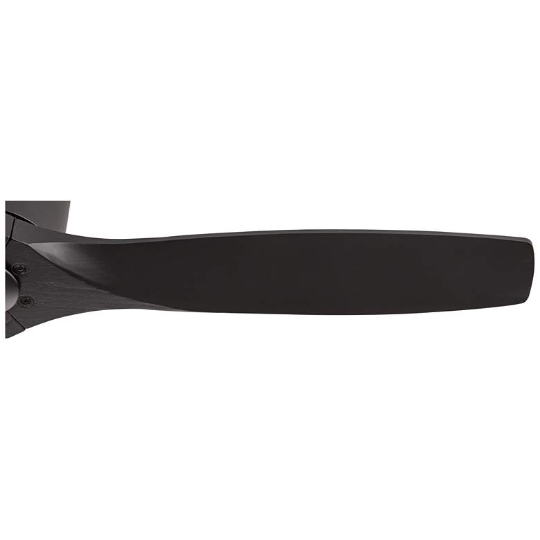 Image 4 52" Casa Vieja Windspun Matte Black DC Hugger Ceiling Fan with Remote more views