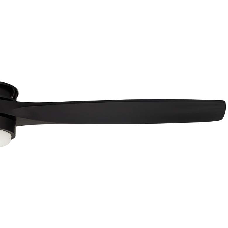 Image 4 52" Casa Vieja Windspun Matte Black LED Ceiling Fan with Remote more views