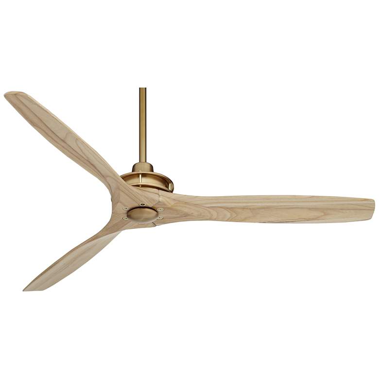 Image 6 52" Casa Vieja Windspun Soft Brass Ceiling Fan with Remote more views
