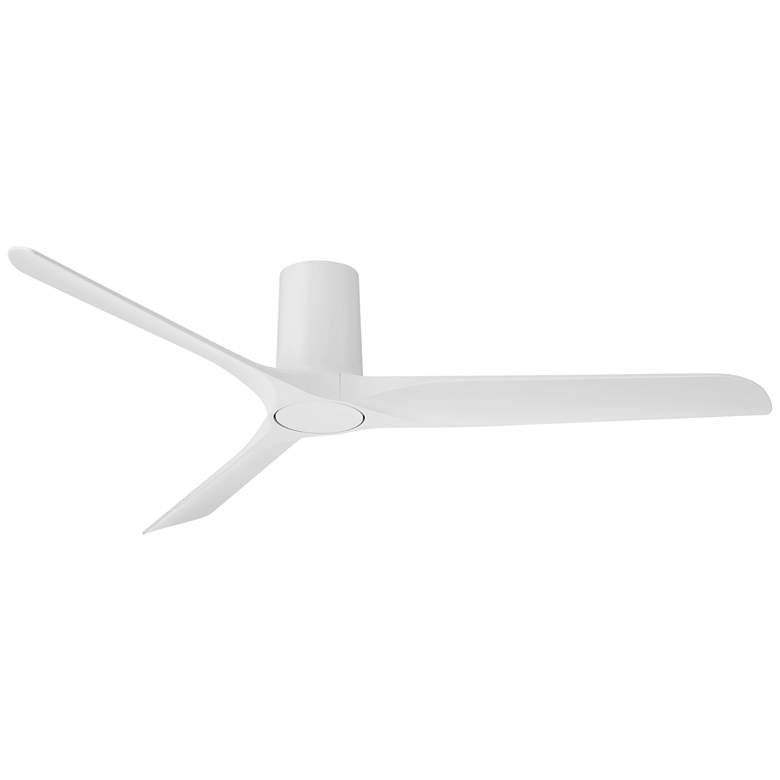 Image 2 52 inch Casa Vieja Zebec White Hugger Ceiling Fan with Remote Control
