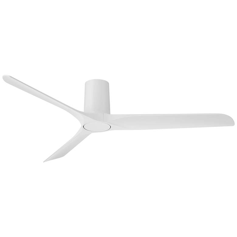 Image 2 52" Casa Vieja Zebec White Hugger Ceiling Fan with Remote Control