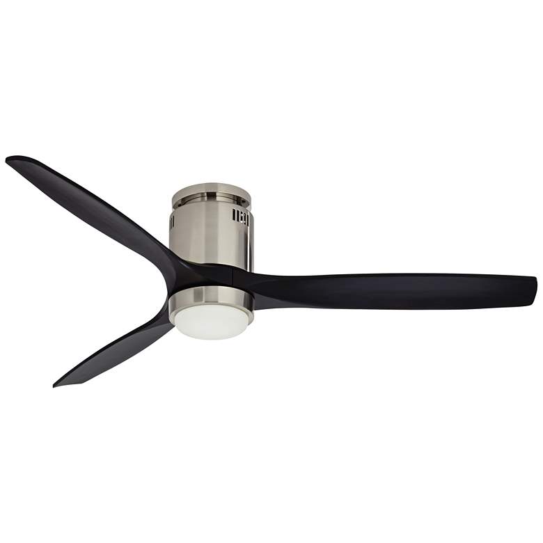 Image 2 52" Casa Windspun Brushed Nickel DC Hugger LED Ceiling Fan with Remote