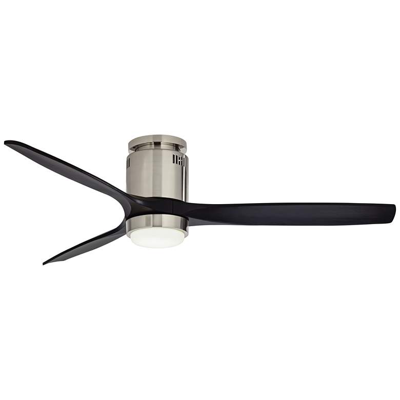 Image 6 52" Casa Windspun Brushed Nickel DC Hugger LED Ceiling Fan with Remote more views