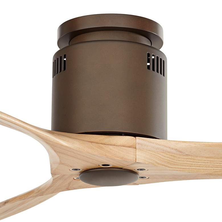 Image 3 52" Casa Windspun DC Bronze Modern Hugger Ceiling Fan with Remote more views