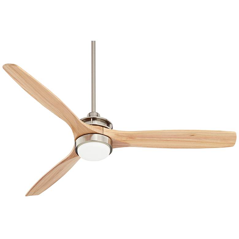 Image 7 52 inch Casa Windspun Nickel Natural Wood LED Ceiling Fan with Remote more views