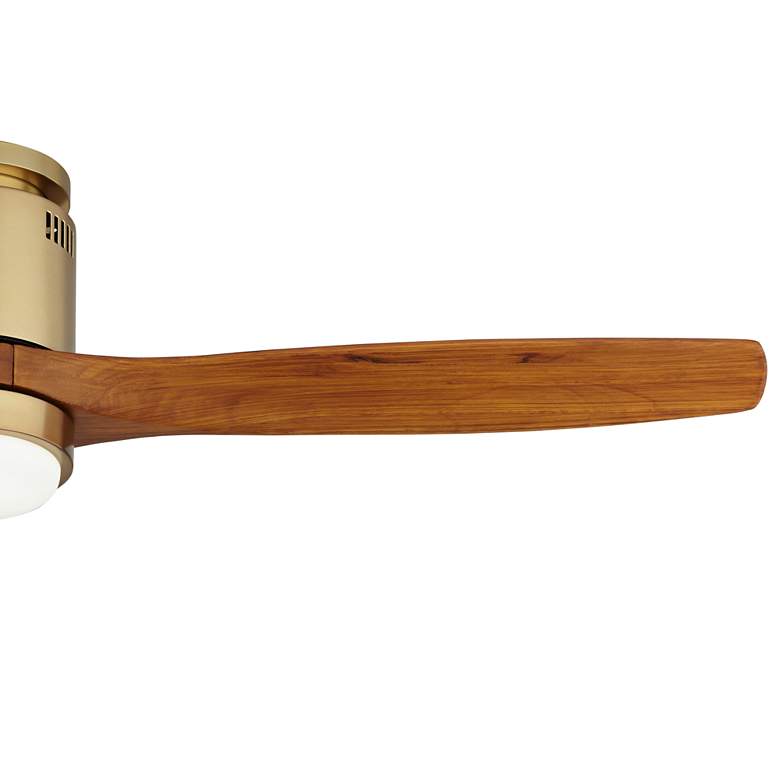 Image 4 52" Casa Windspun Soft Brass LED DC Hugger Ceiling Fan with Remote more views