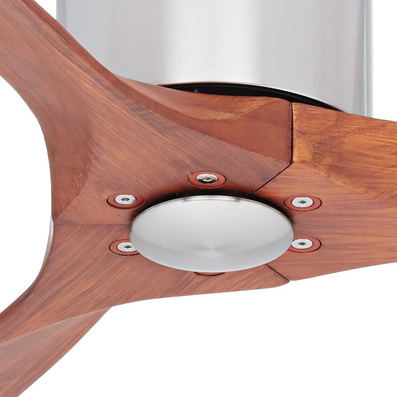 Image 3 52" Casa Windspun Walnut Nickel DC Hugger Ceiling Fan with Remote more views