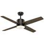52" Casablanca Axial Noble Bronze LED Ceiling Fan with Wall Control