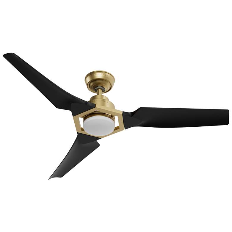 Image 1 52" Casablanca Eula ENERGY STAR Brass Damp Rated Ceiling Fan
