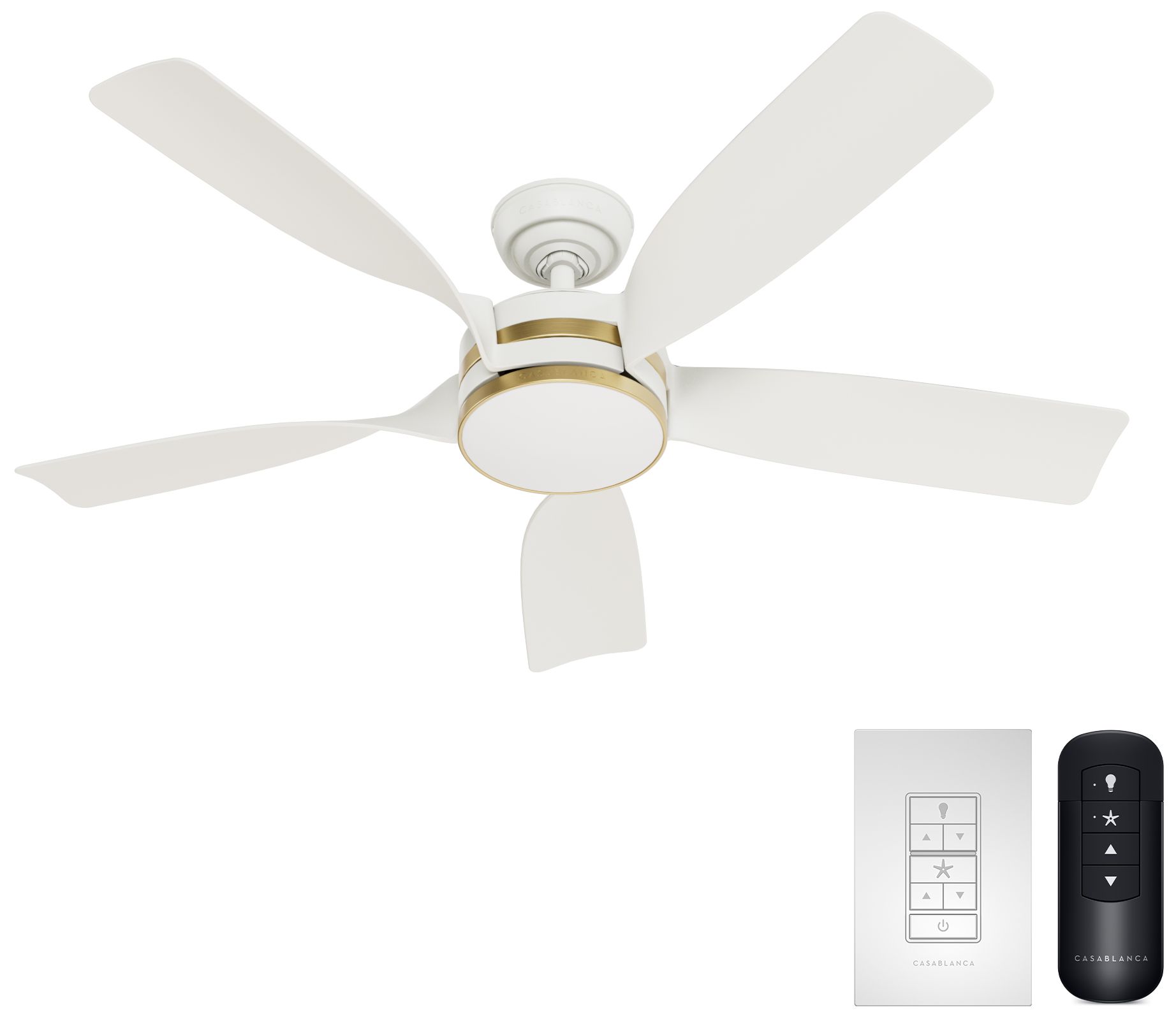Image 2 52" Casablanca Julia ENERGY STAR Fresh White Damp Rated Ceiling Fan more views