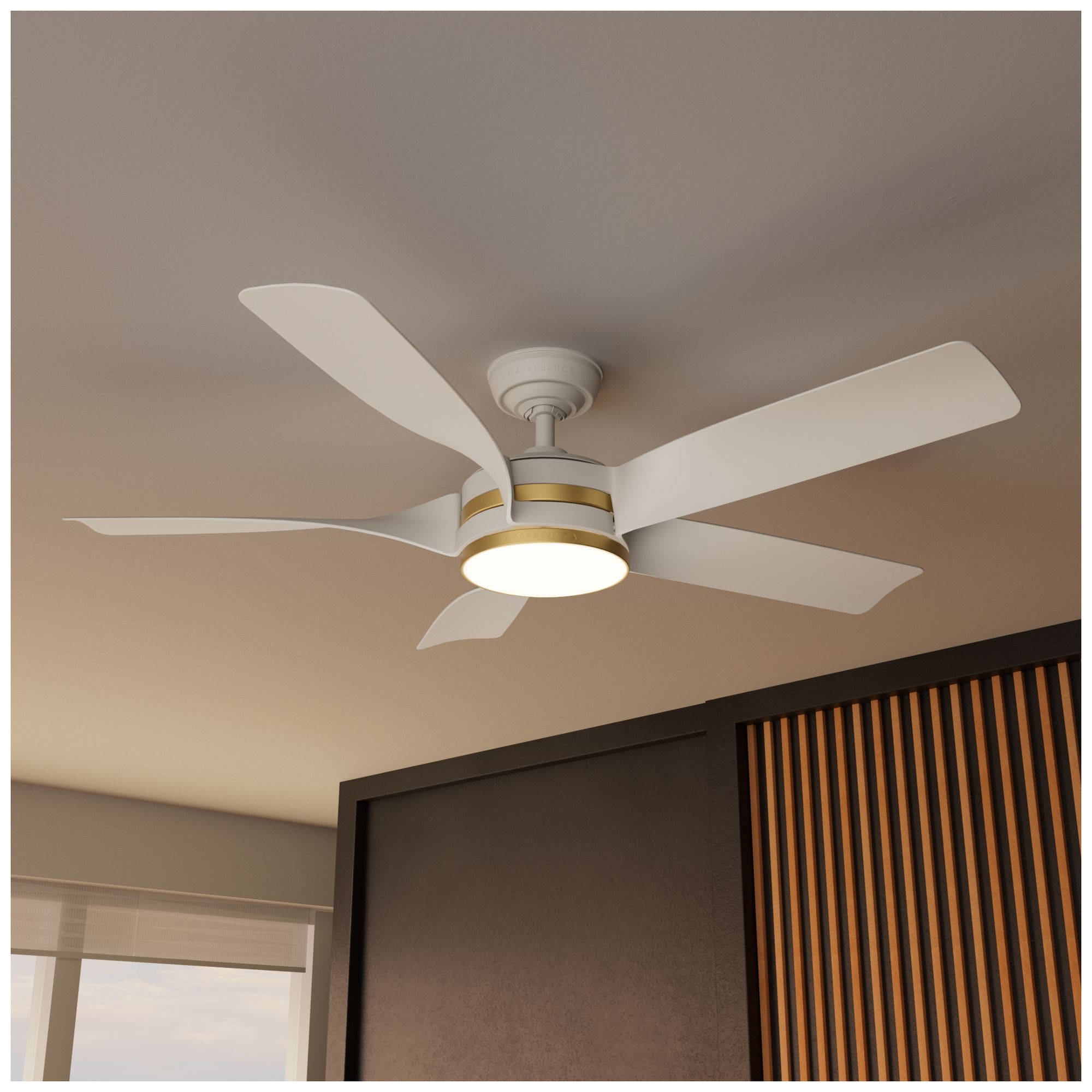 Image 7 52" Casablanca Julia ENERGY STAR Fresh White Damp Rated Ceiling Fan more views