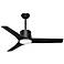 52" Casablanca Piston Black LED Outdoor Ceiling Fan