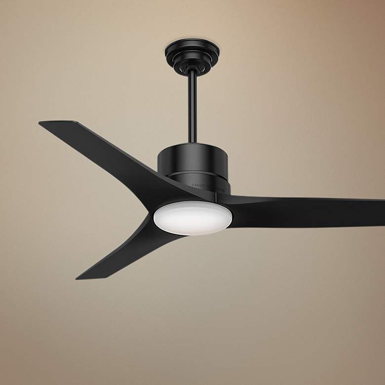 Image 1 52 inch Casablanca Piston Black LED Outdoor Ceiling Fan