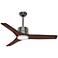 52" Casablanca Piston Brushed Slate LED Outdoor Ceiling Fan