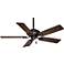 52" Casablanca Utopian Brushed Cocoa Damp Rated Fan with Pull Chain