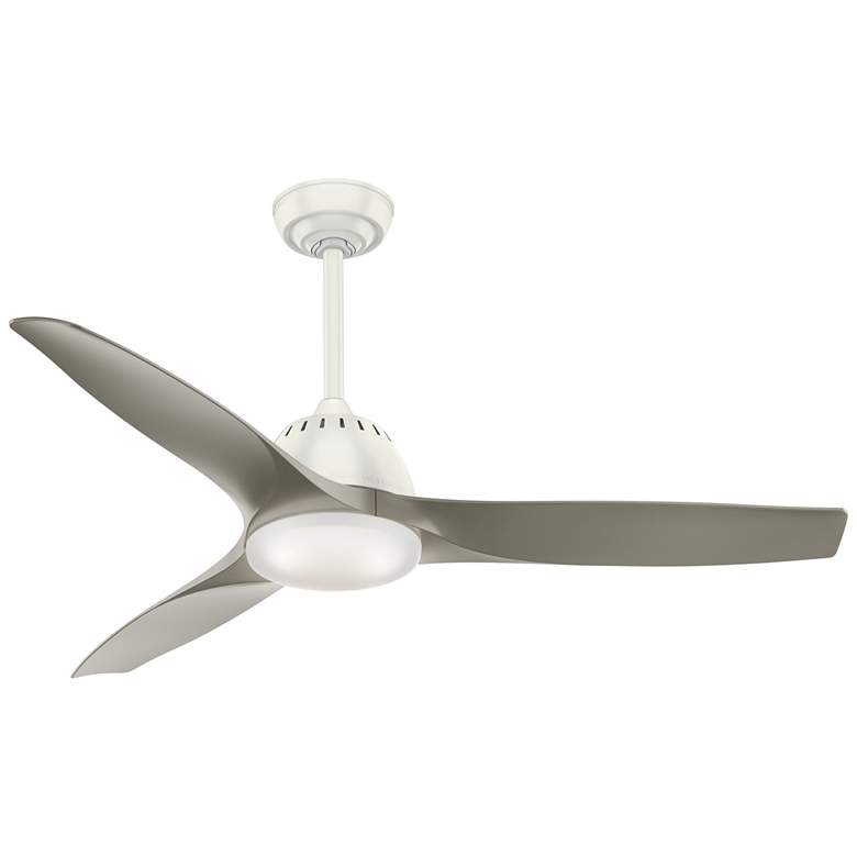 Image 1 52" Casablanca Wisp Fresh White Ceiling Fan with LED Light Kit