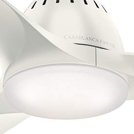 Image5 of 52" Casablanca Wisp Fresh White LED Ceiling Fan with Remote Control more views