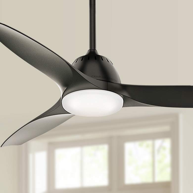 Image 1 52" Casablanca Wisp Noble Bronze LED Ceiling Fan with Remote Control